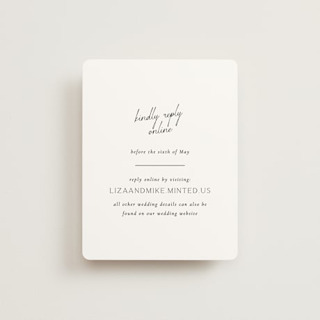 RSVP Online Enclosure Cards