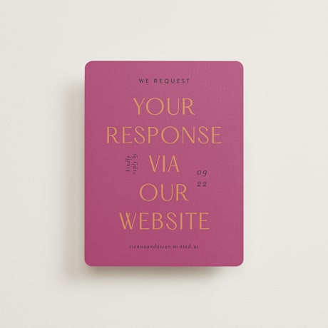 RSVP Online Enclosure Cards