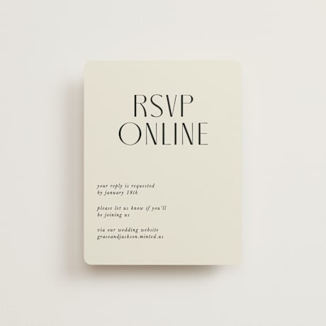 RSVP Online Enclosure Cards