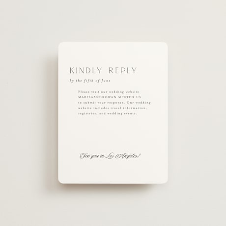 RSVP Online Enclosure Cards