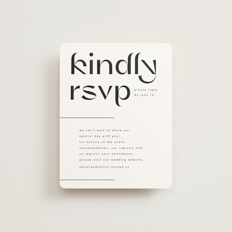 RSVP Online Enclosure Cards