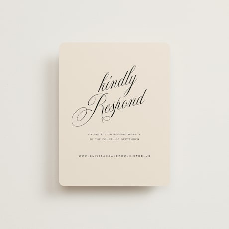 RSVP Online Enclosure Cards