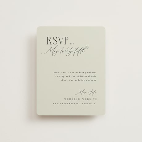 RSVP Online Enclosure Cards