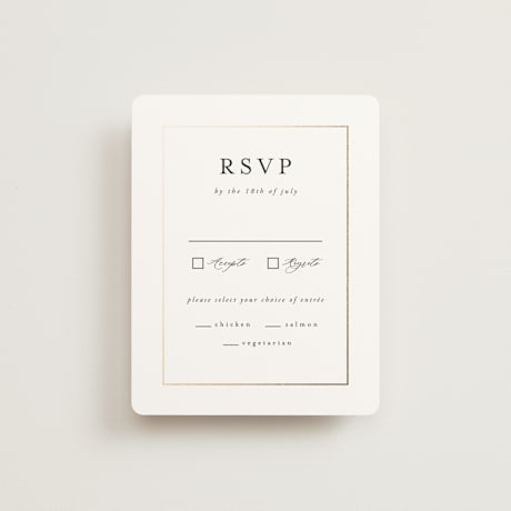 Foil-Pressed RSVP Cards