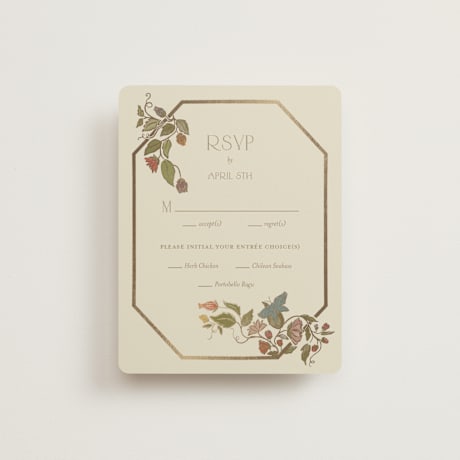 Foil-Pressed RSVP Cards