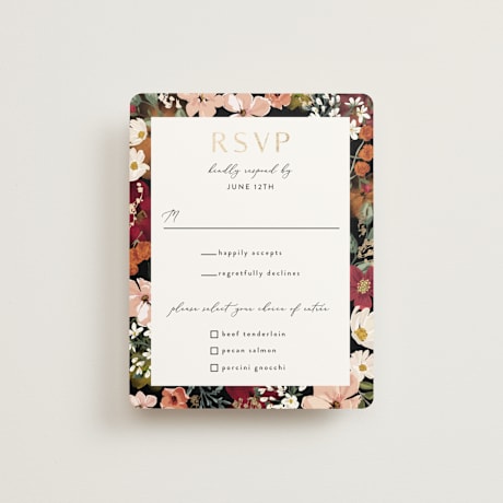 Foil-Pressed RSVP Cards