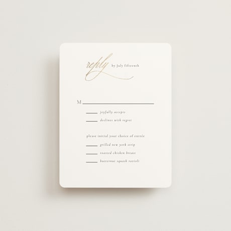 Foil-Pressed RSVP Cards