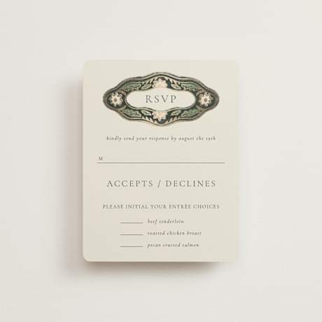 Foil-Pressed RSVP Cards