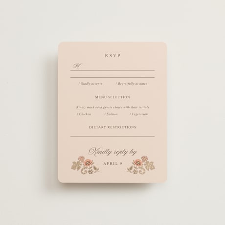 Foil-Pressed RSVP Cards