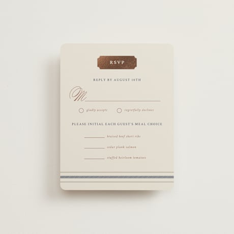 Foil-Pressed RSVP Cards