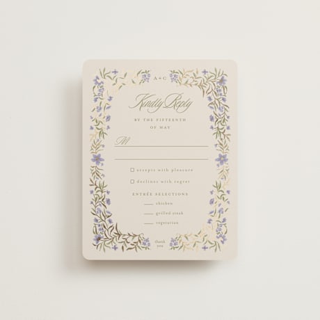 Foil-Pressed RSVP Cards