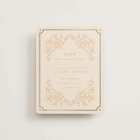 Foil-Pressed RSVP Cards