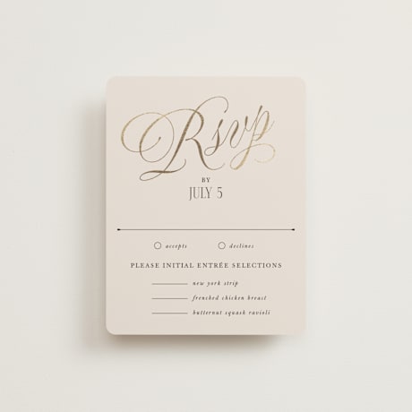 Foil-Pressed RSVP Cards