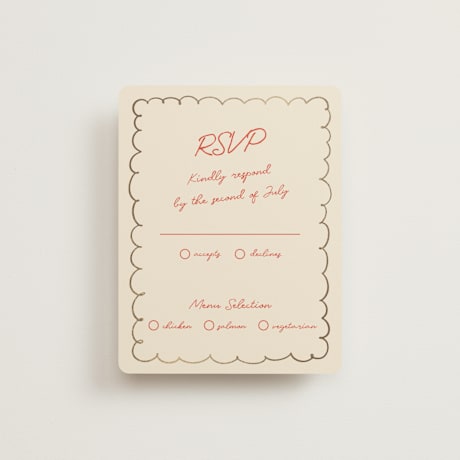 Foil-Pressed RSVP Cards