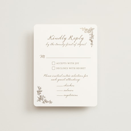Foil-Pressed RSVP Cards
