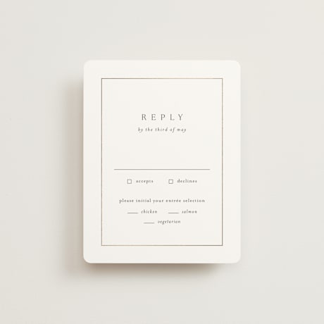 Foil-Pressed RSVP Cards