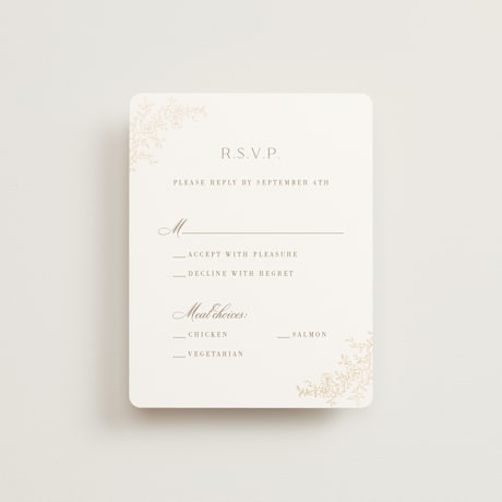 Foil-Pressed RSVP Cards