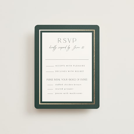 Foil-Pressed RSVP Cards