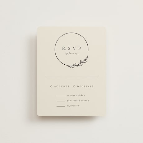 Foil-Pressed RSVP Cards