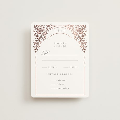 Foil-Pressed RSVP Cards