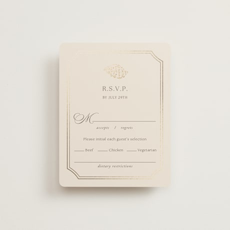 Foil-Pressed RSVP Cards