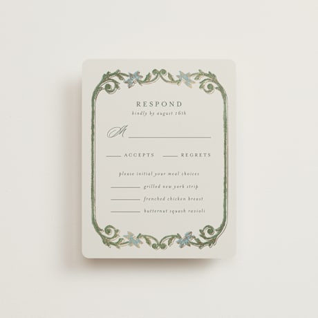 Foil-Pressed RSVP Cards