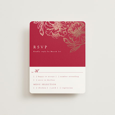 Foil-Pressed RSVP Cards