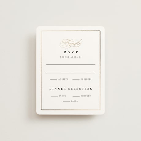 Foil-Pressed RSVP Cards