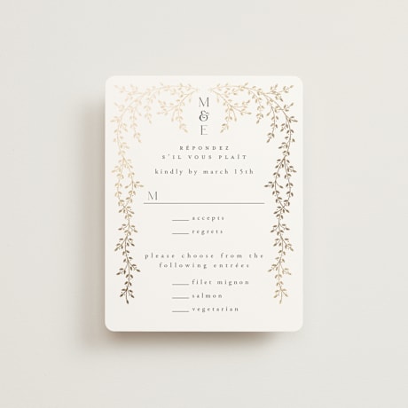 Foil-Pressed RSVP Cards