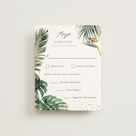 Foil-Pressed RSVP Cards