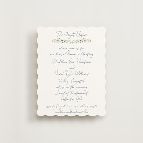 Rehearsal Dinner Cards