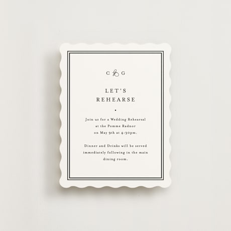 Rehearsal Dinner Cards