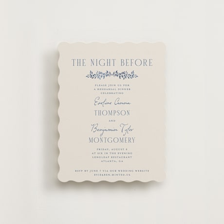 Rehearsal Dinner Cards
