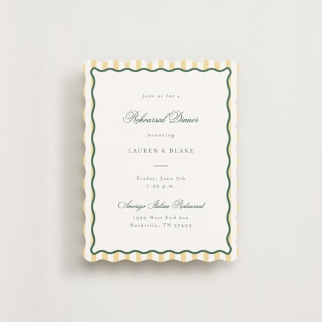 Rehearsal Dinner Cards