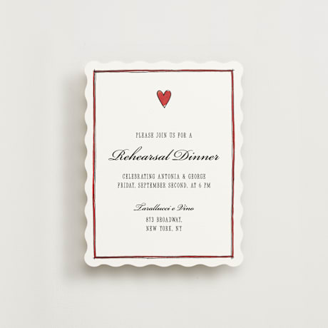 Rehearsal Dinner Cards