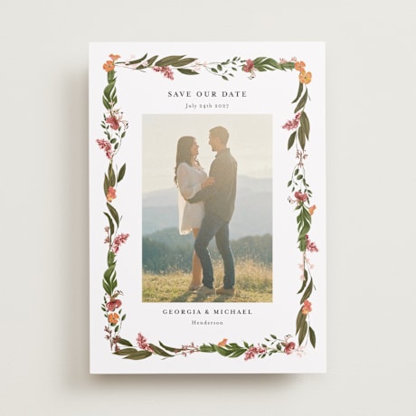 Foil-Pressed Save the Date Cards