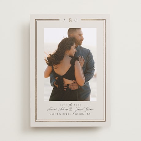 Foil-Pressed Save the Date Cards