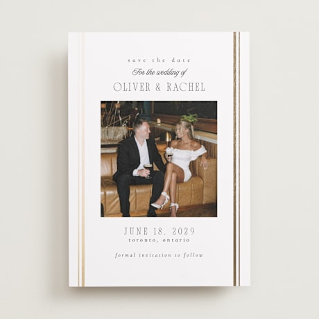 Foil-Pressed Save the Date Cards