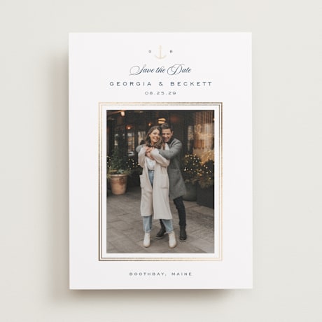 Foil-Pressed Save the Date Cards