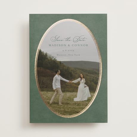 Foil-Pressed Save the Date Cards