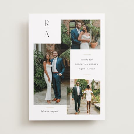 Foil-Pressed Save the Date Cards