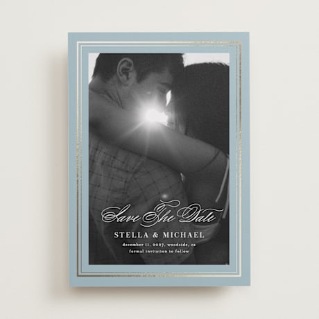 Foil-Pressed Save the Date Cards