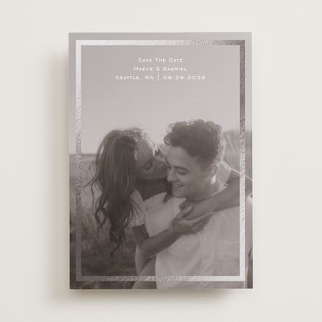 Foil-Pressed Save the Date Cards