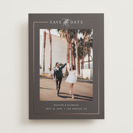Foil-Pressed Save the Date Cards