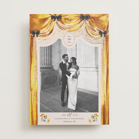 Foil-Pressed Save the Date Cards