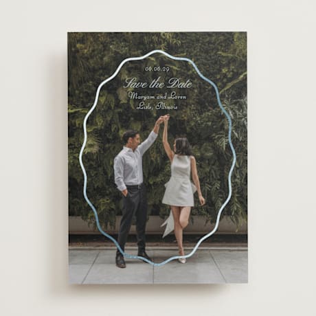 Foil-Pressed Save the Date Cards