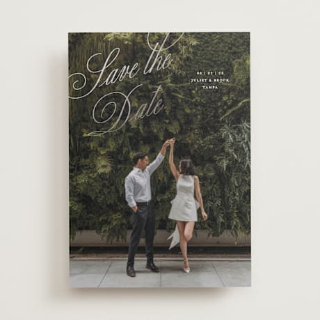 Foil-Pressed Save the Date Cards