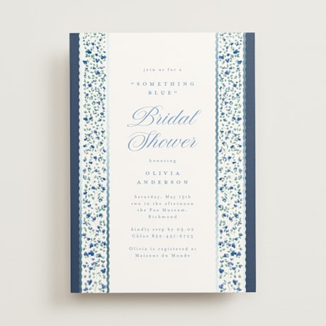 Foil-Pressed Bridal Shower Invitations