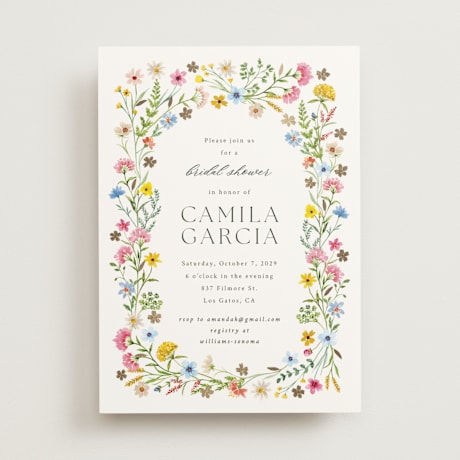 Foil-Pressed Bridal Shower Invitations