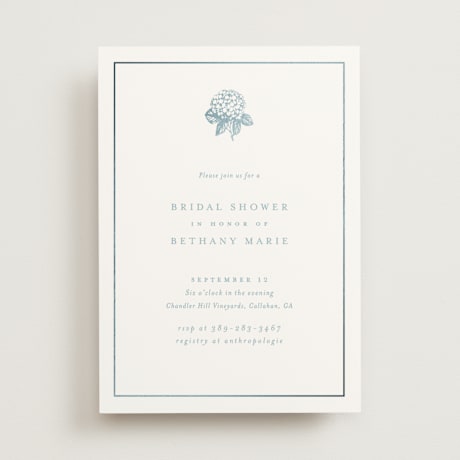 Foil-Pressed Bridal Shower Invitations